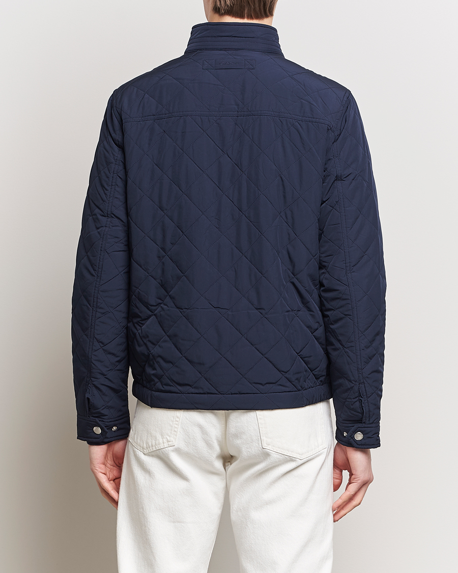 Herre | Jakker | Gant | The Quilted Windcheater Evening Blue