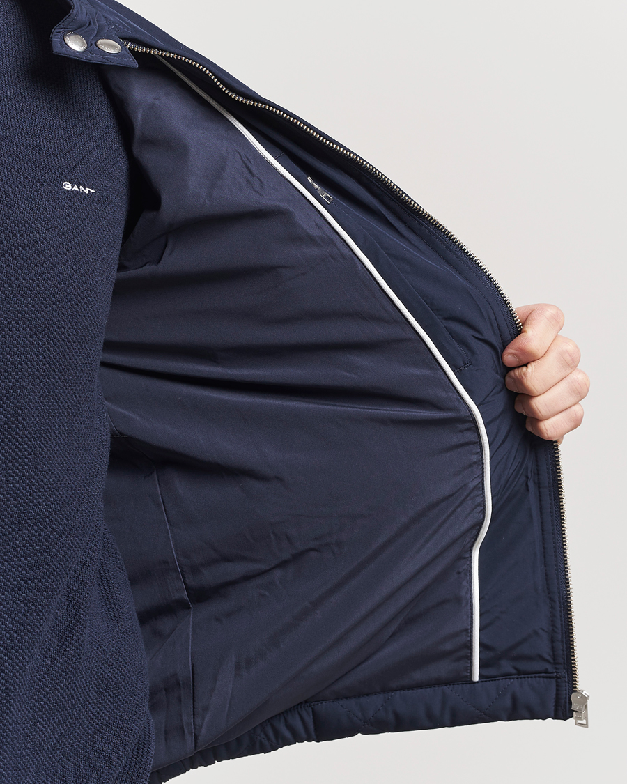 Herre | Jakker | Gant | The Quilted Windcheater Evening Blue