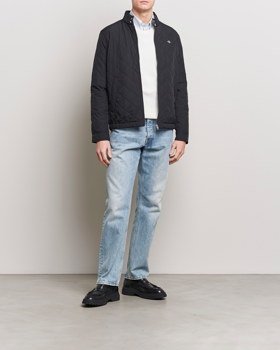 Herre | Jakker | Gant | The Quilted Windcheater Black