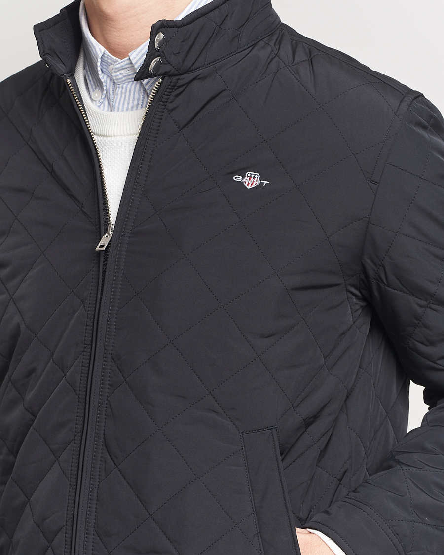 Herre | Jakker | Gant | The Quilted Windcheater Black