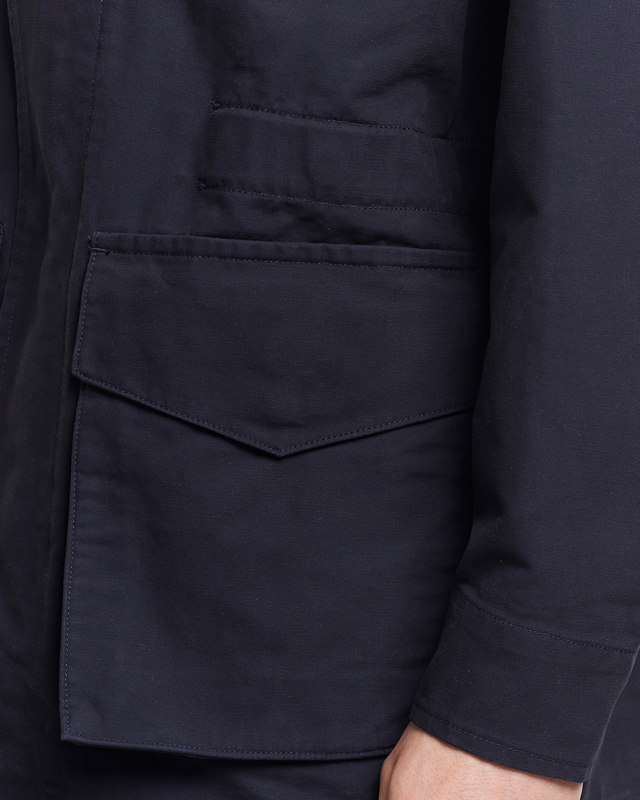 Herre | Jakker | GANT | Cotton Field Jacket Evening Blue