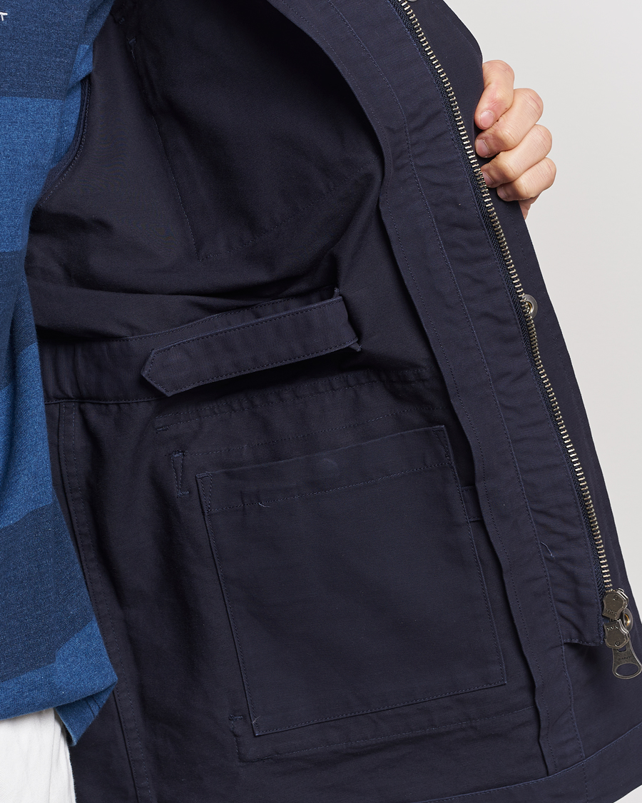 Herre | Jakker | GANT | Cotton Field Jacket Evening Blue