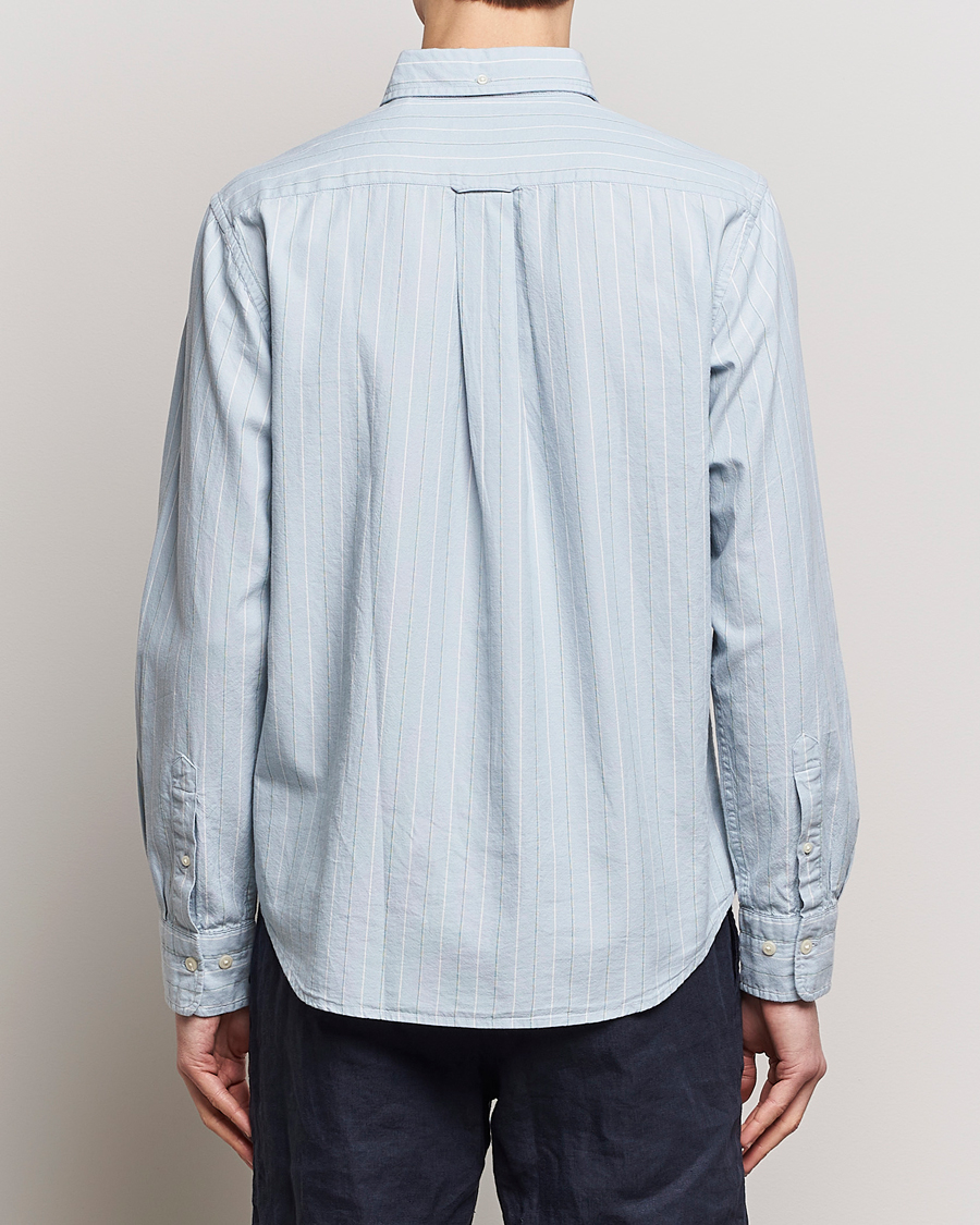 Herre | Skjorter | GANT | Regular Fit Archive Striped Oxford Shirt Dove Blue