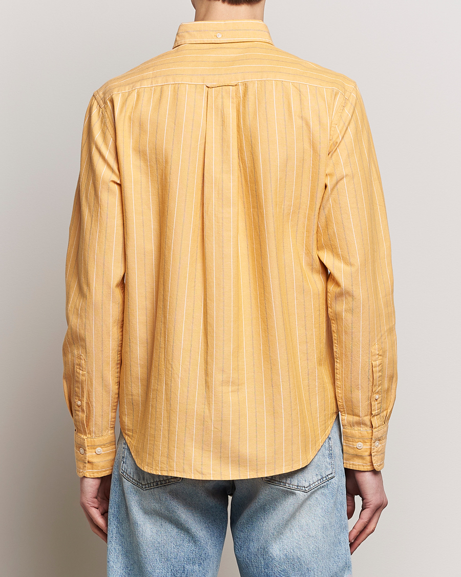 Herre | Skjorter | GANT | Regular Fit Archive Striped Oxford Shirt Medal Yellow