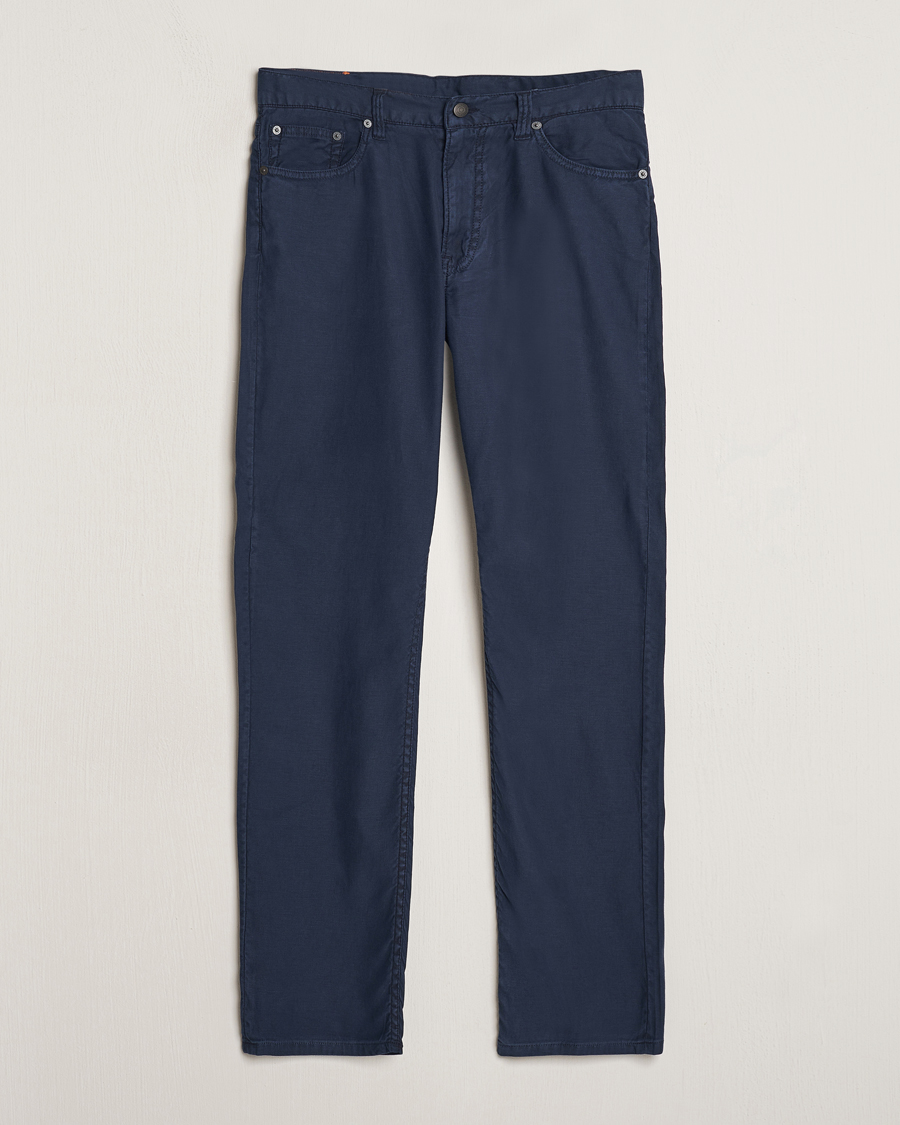 Herre | Bukser | GANT | Cotton/Linen 5-Pocket Trousers Marine