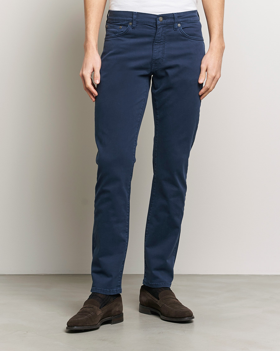 Herre | Bukser | GANT | Regular Desert 5-Pocket Pants Marine