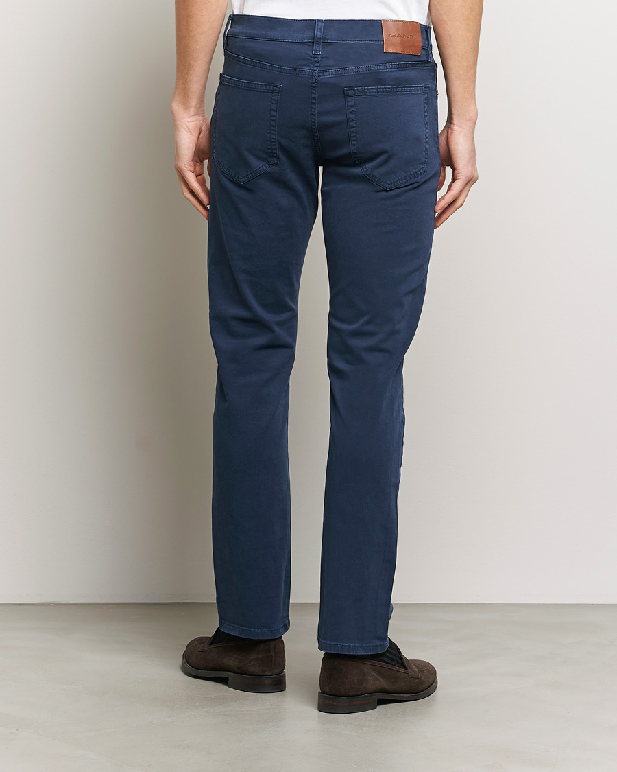 Herre | Bukser | GANT | Regular Desert 5-Pocket Pants Marine