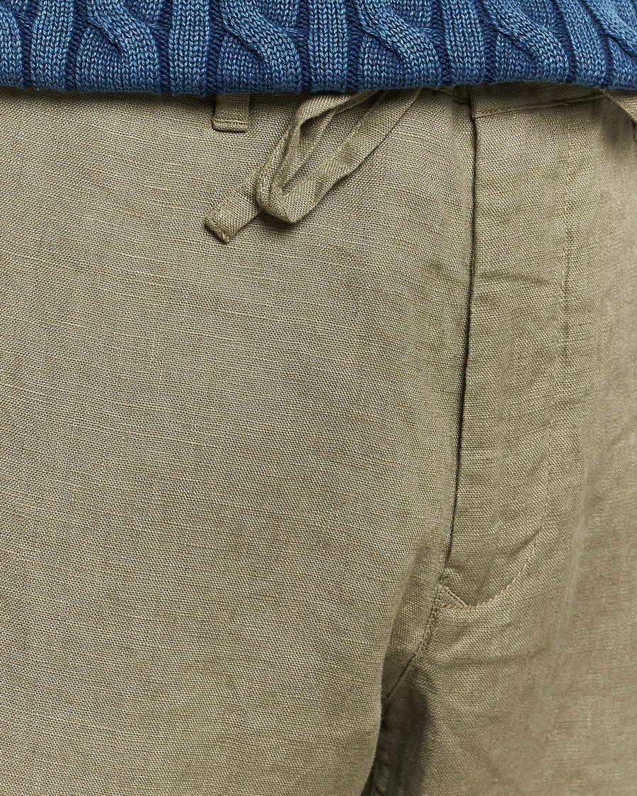 Herre | Bukser | GANT | Relaxed Linen Drawstring Pants Dried Clay