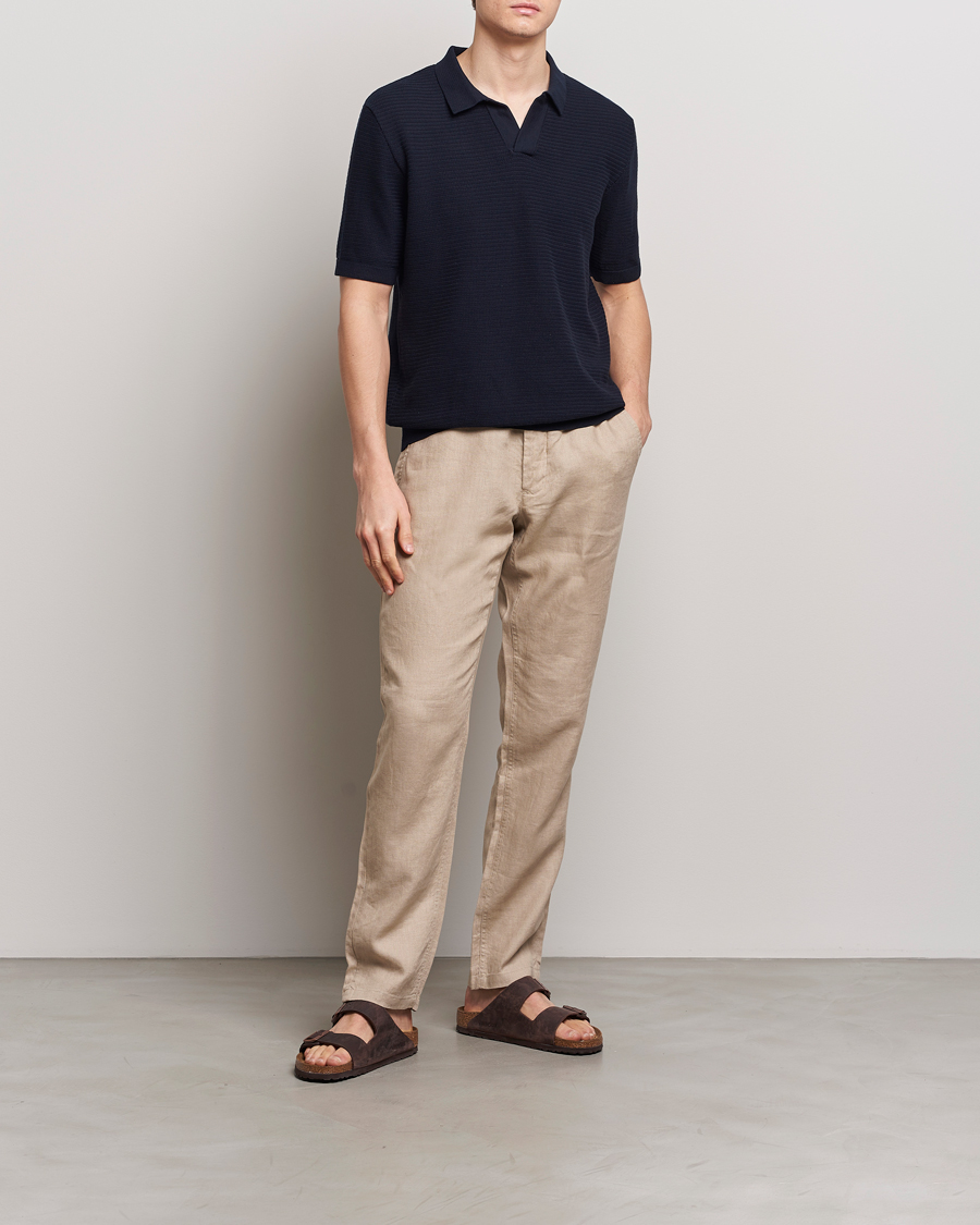 Herre | Bukser | GANT | Relaxed Linen Drawstring Pants Dry Sand