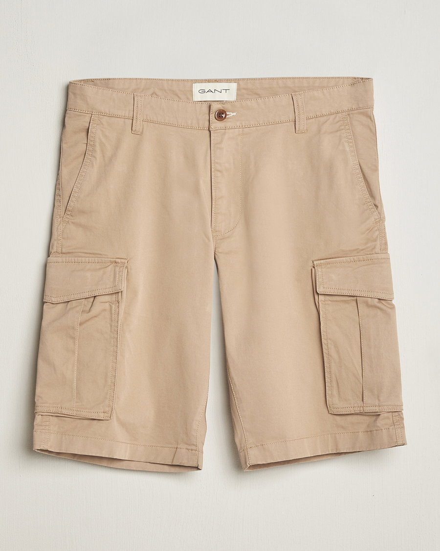 Herre | Shorts | GANT | Relaxed Twill Cargo Shorts Dark Khaki