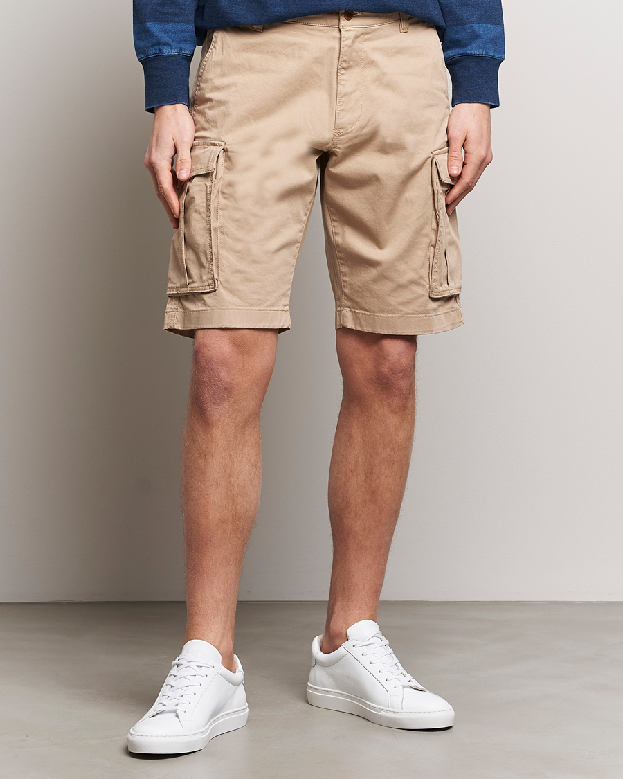 Herre | Avdelinger | GANT | Relaxed Twill Cargo Shorts Dark Khaki