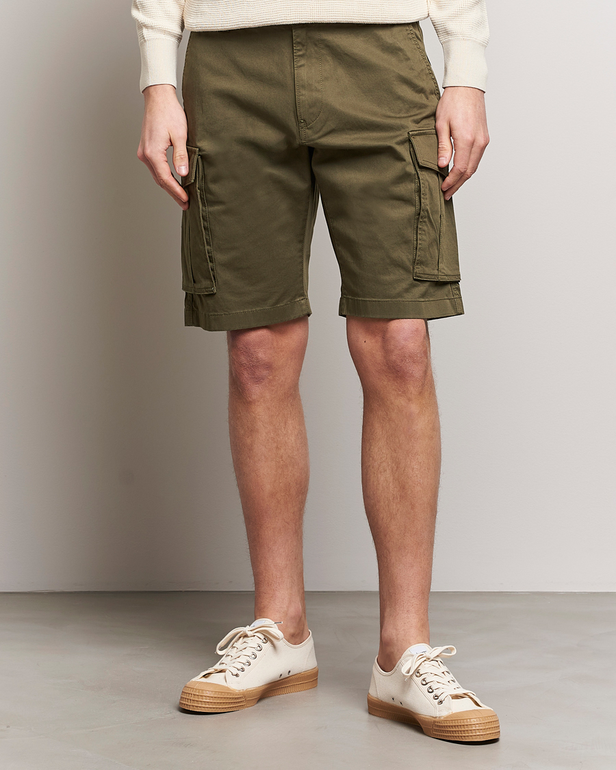 Herre | GANT | GANT | Relaxed Twill Cargo Shorts Juniper Green