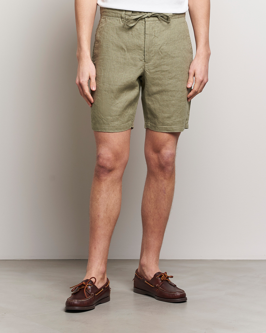 Herre | Linshorts | GANT | Relaxed Linen Drawstring Shorts Dried Clay