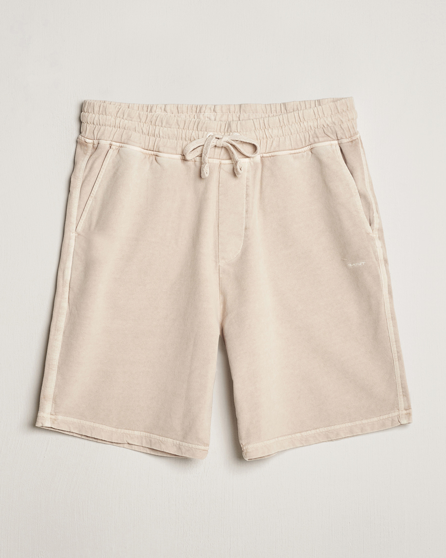 Herre | Shorts | GANT | Sunbleached Sweatshorts Silky Beige