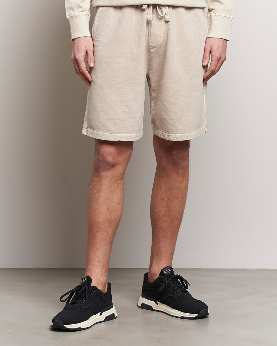 Herr | Kläder | GANT | Sunbleached Sweatshorts Silky Beige