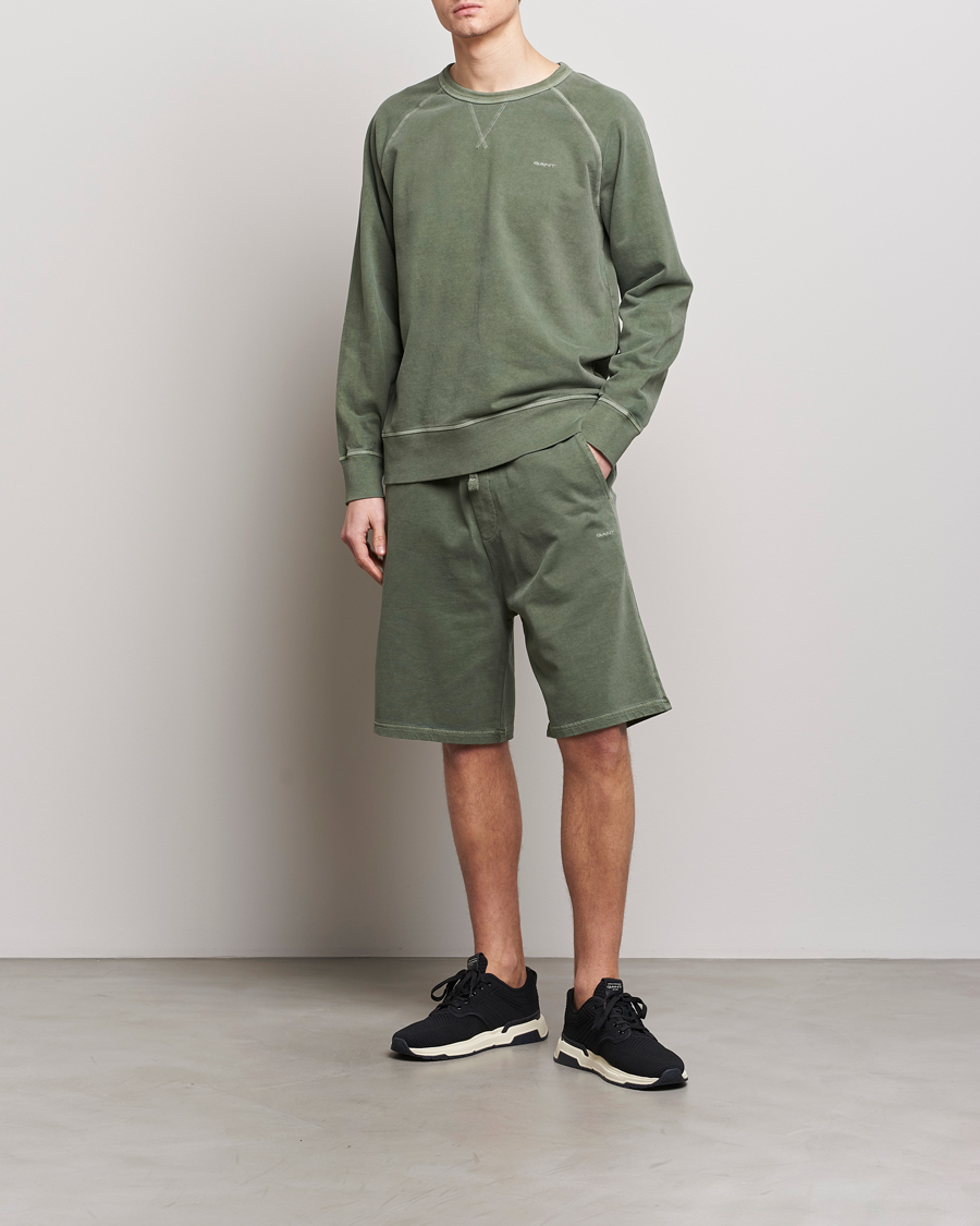 Herre | Shorts | GANT | Sunbleached Sweatshorts Pine Green