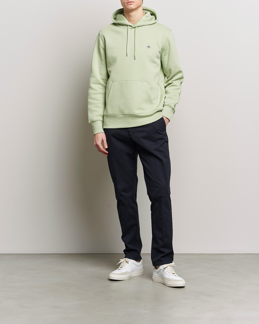 Herre | Gensere | GANT | Original Shield Logo Hoodie Milky Matcha