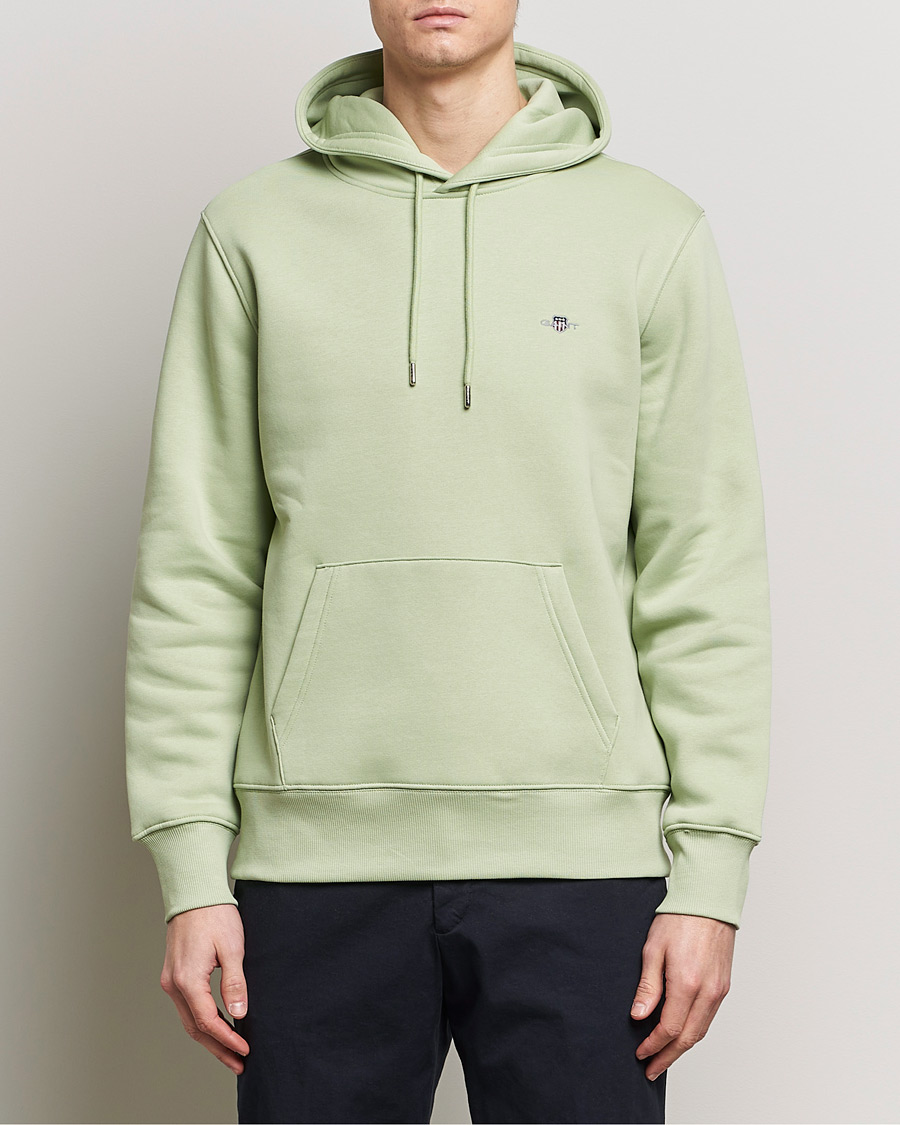 Herre | Hettegensere | GANT | Original Shield  Logo Hoodie Milky Matcha