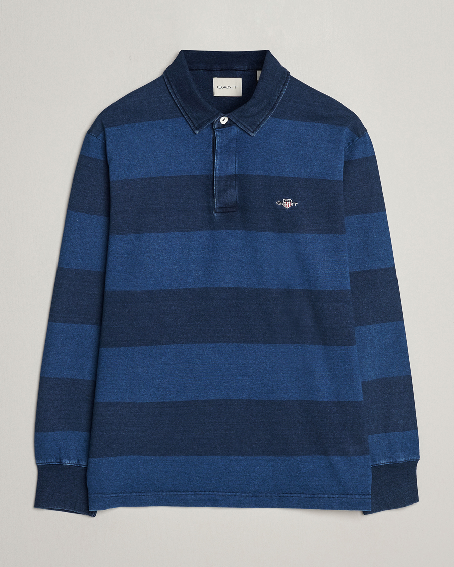 Herre | Gensere | GANT | Barstriped Rugger Navy/Indigo