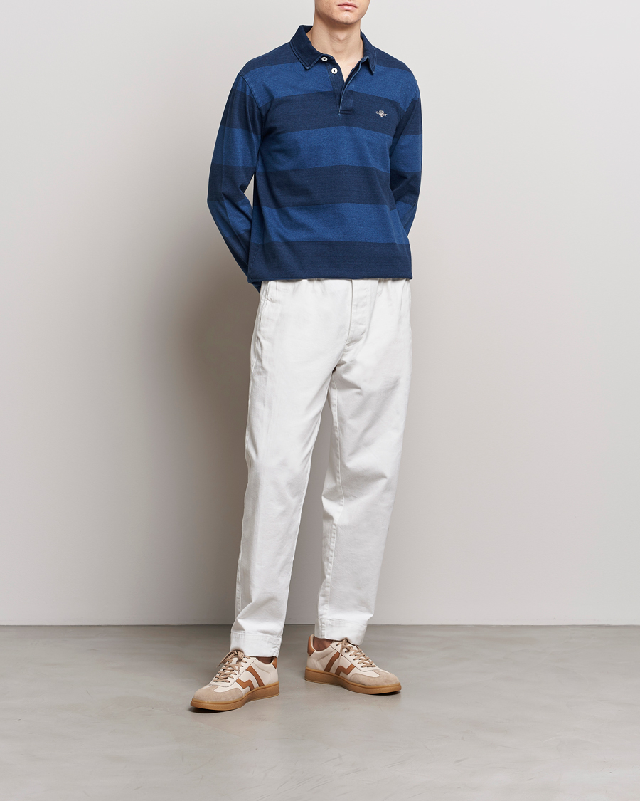 Herre | Gensere | GANT | Barstriped Rugger Navy/Indigo