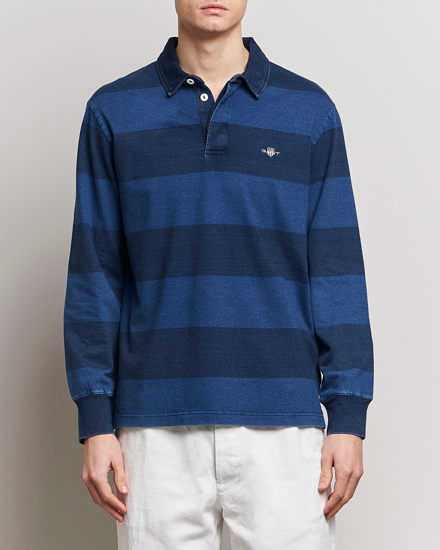 Herre | Gensere | Gant | Barstriped Rugger Navy/Indigo