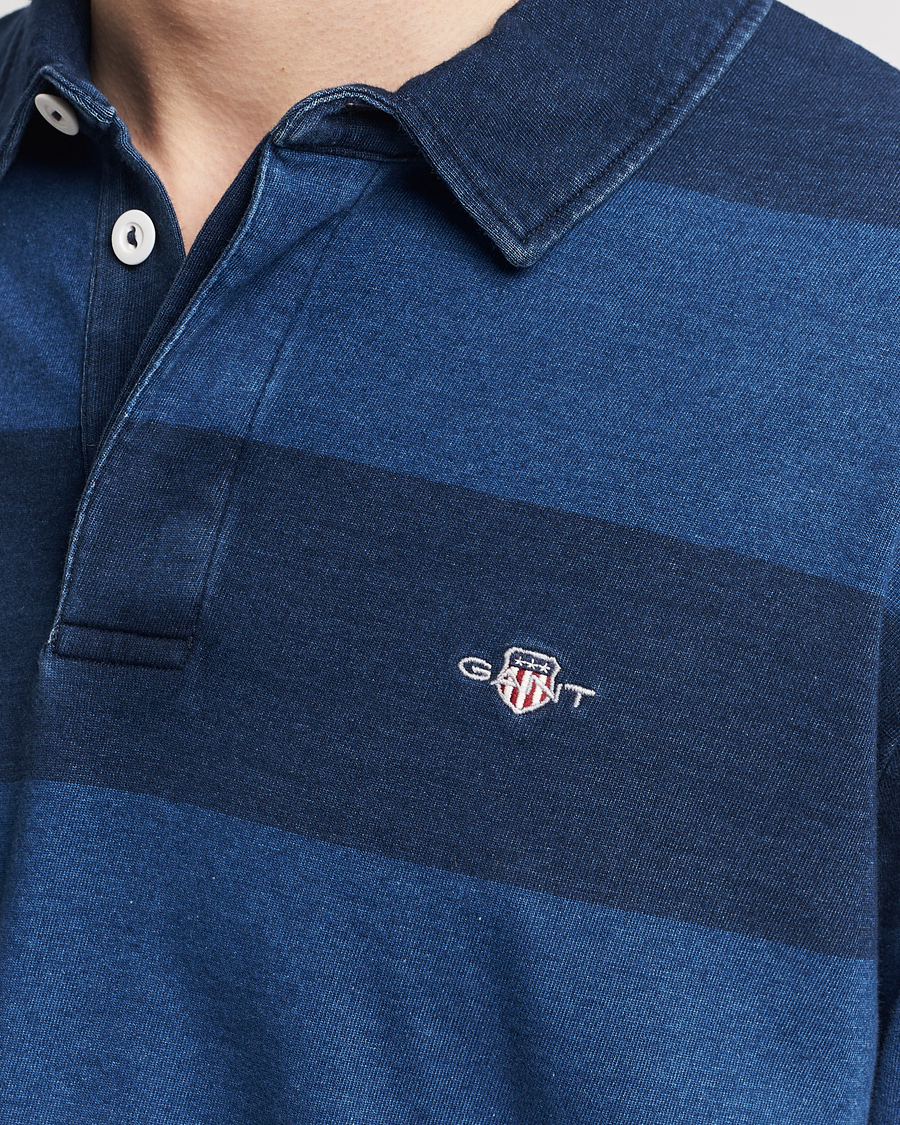 Herre | Gensere | GANT | Barstriped Rugger Navy/Indigo