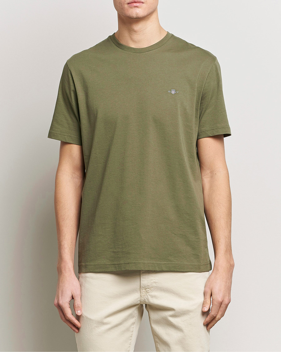 Herre | Preppy Authentic | GANT | The Original T-Shirt Juniper Green