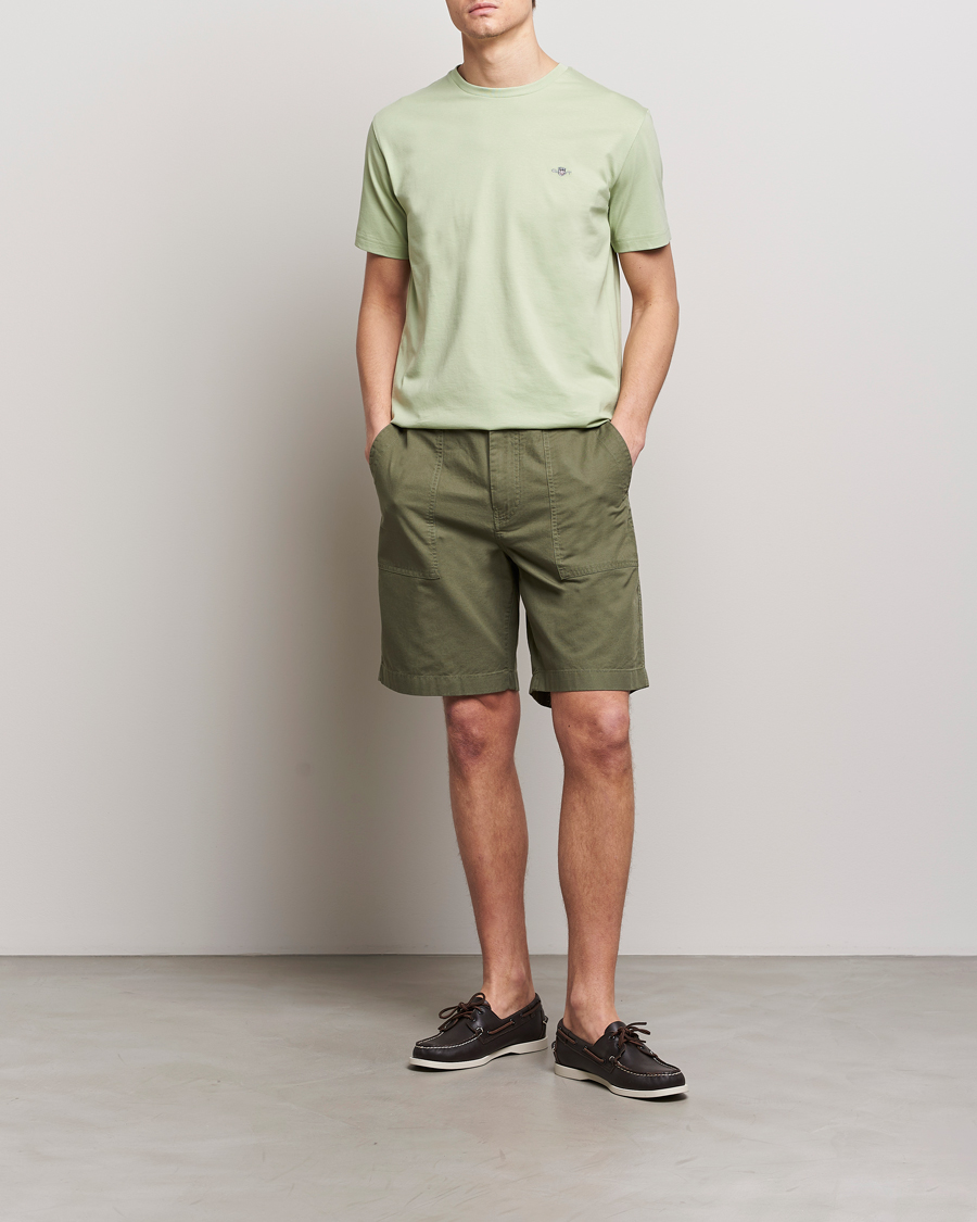 Herre | T-Shirts | GANT | The Original T-Shirt Milky Matcha