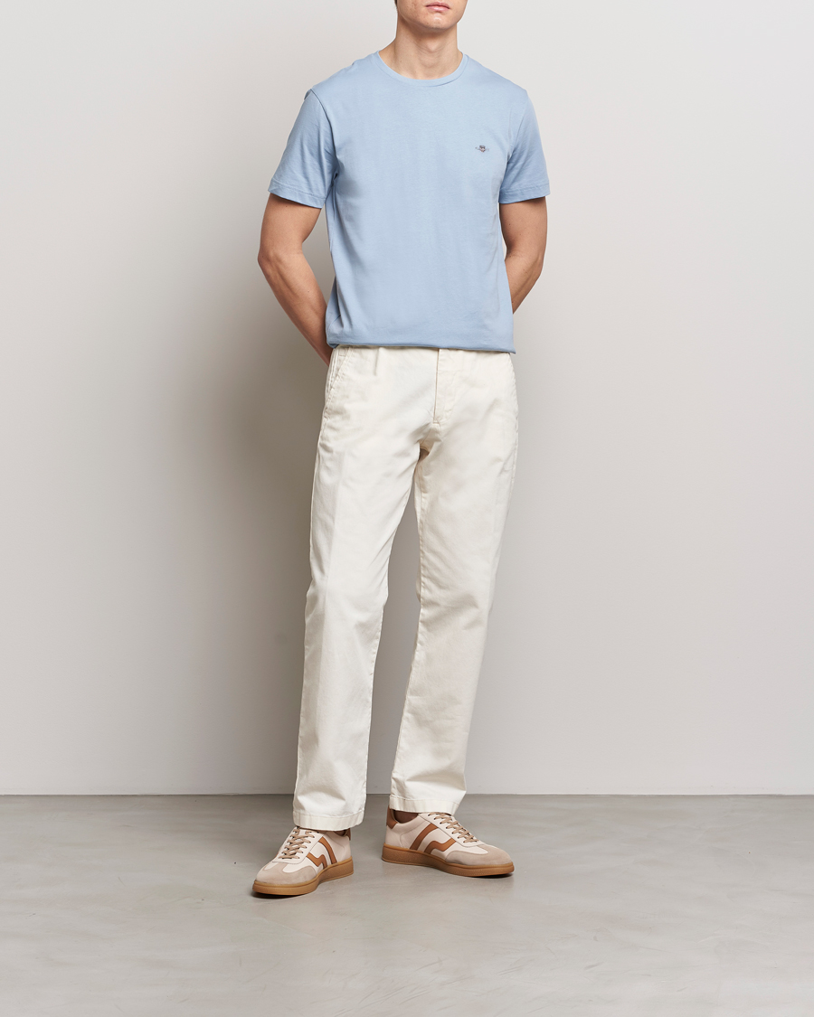 Herre | T-Shirts | GANT | The Original T-Shirt Dove Blue