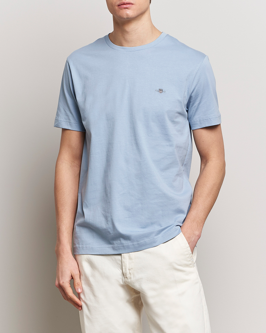 Herre | Kortermede t-shirts | GANT | The Original T-Shirt Dove Blue