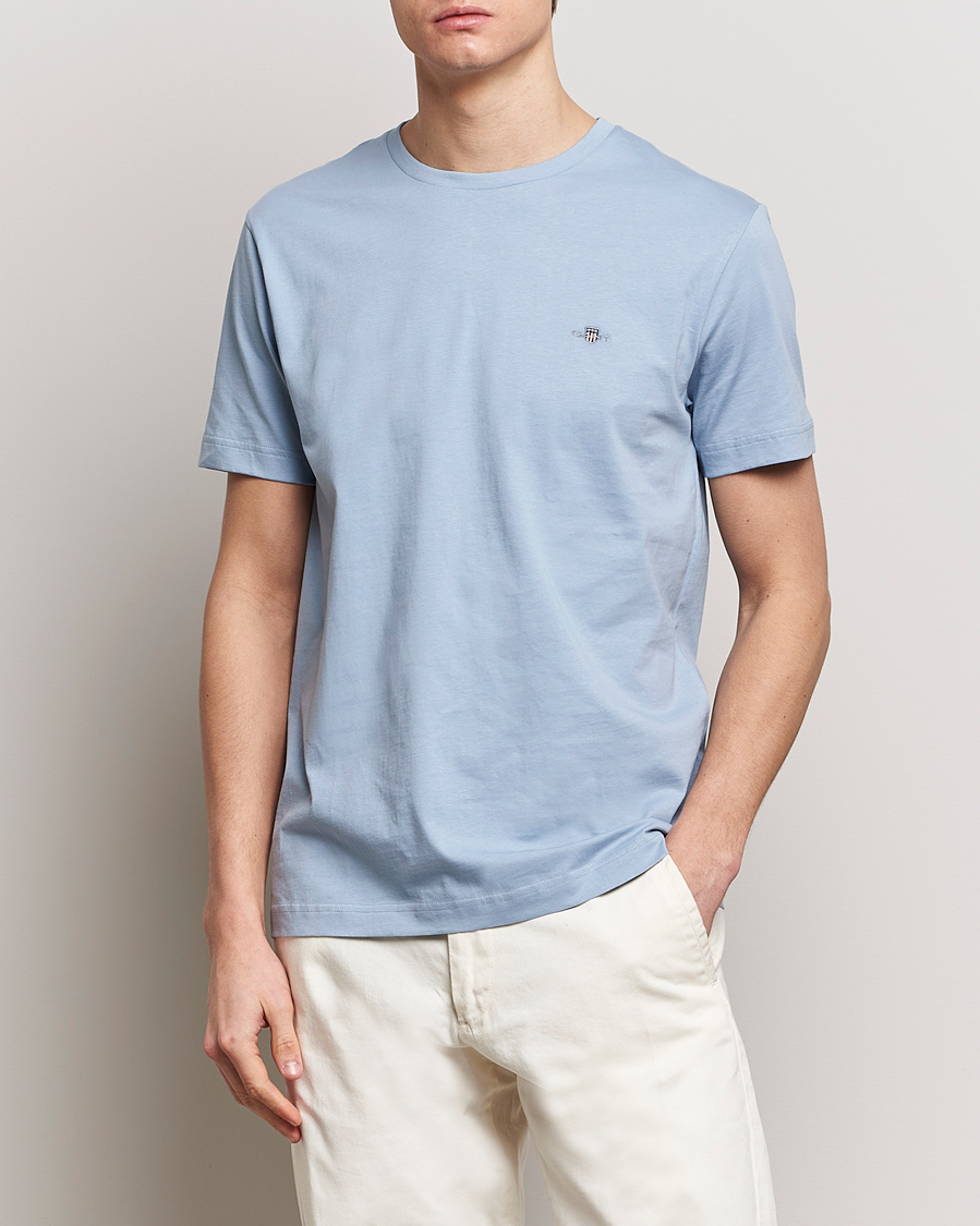 Herr | Kläder | GANT | The Original T-Shirt Dove Blue