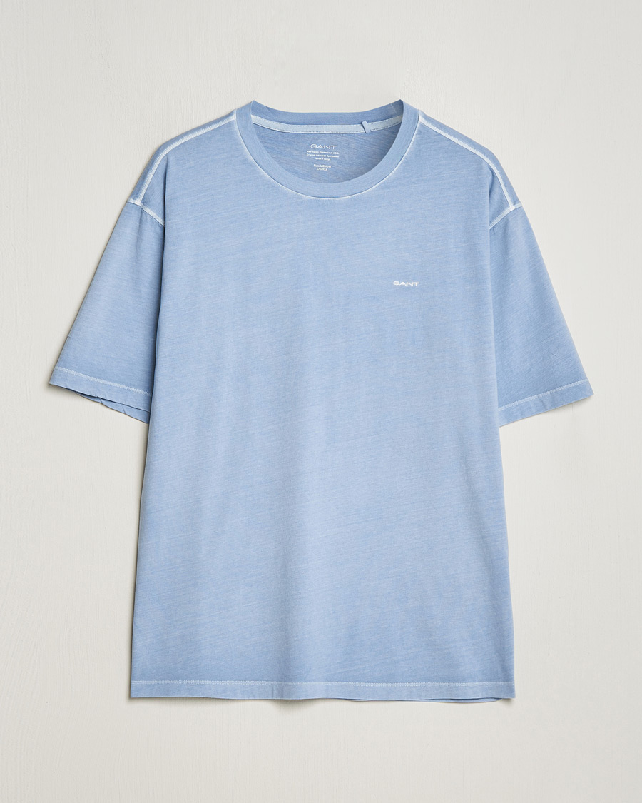 Herre | T-Shirts | GANT | Sunbleached T-Shirt Dove Blue