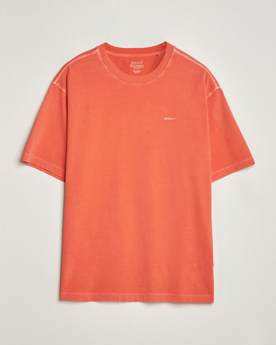 Herre | T-Shirts | GANT | Sunbleached T-Shirt Burnt Orange