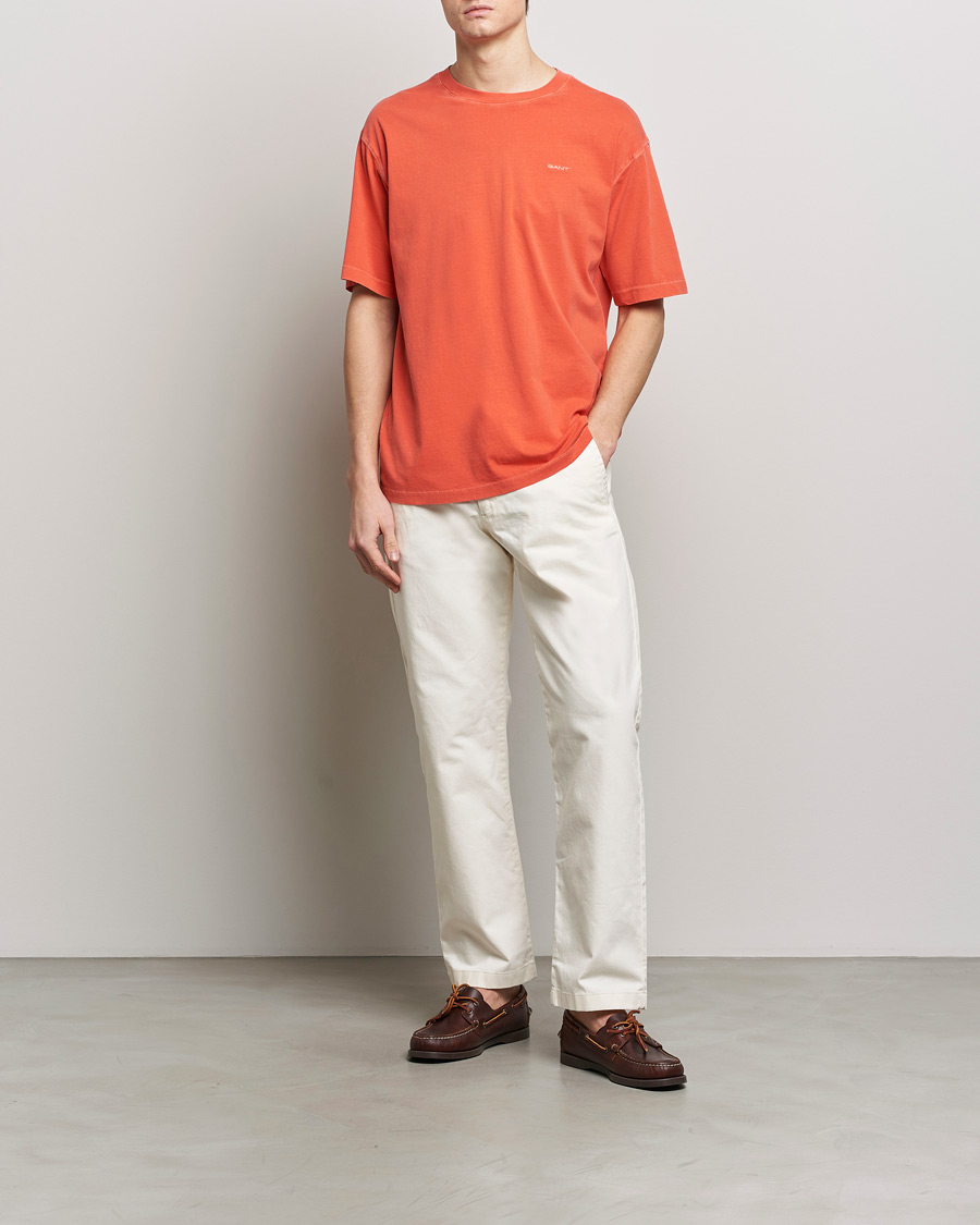 Herre | T-Shirts | GANT | Sunbleached T-Shirt Burnt Orange