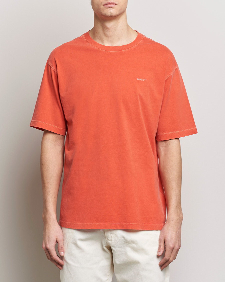 Herre | T-Shirts | GANT | Sunbleached T-Shirt Burnt Orange
