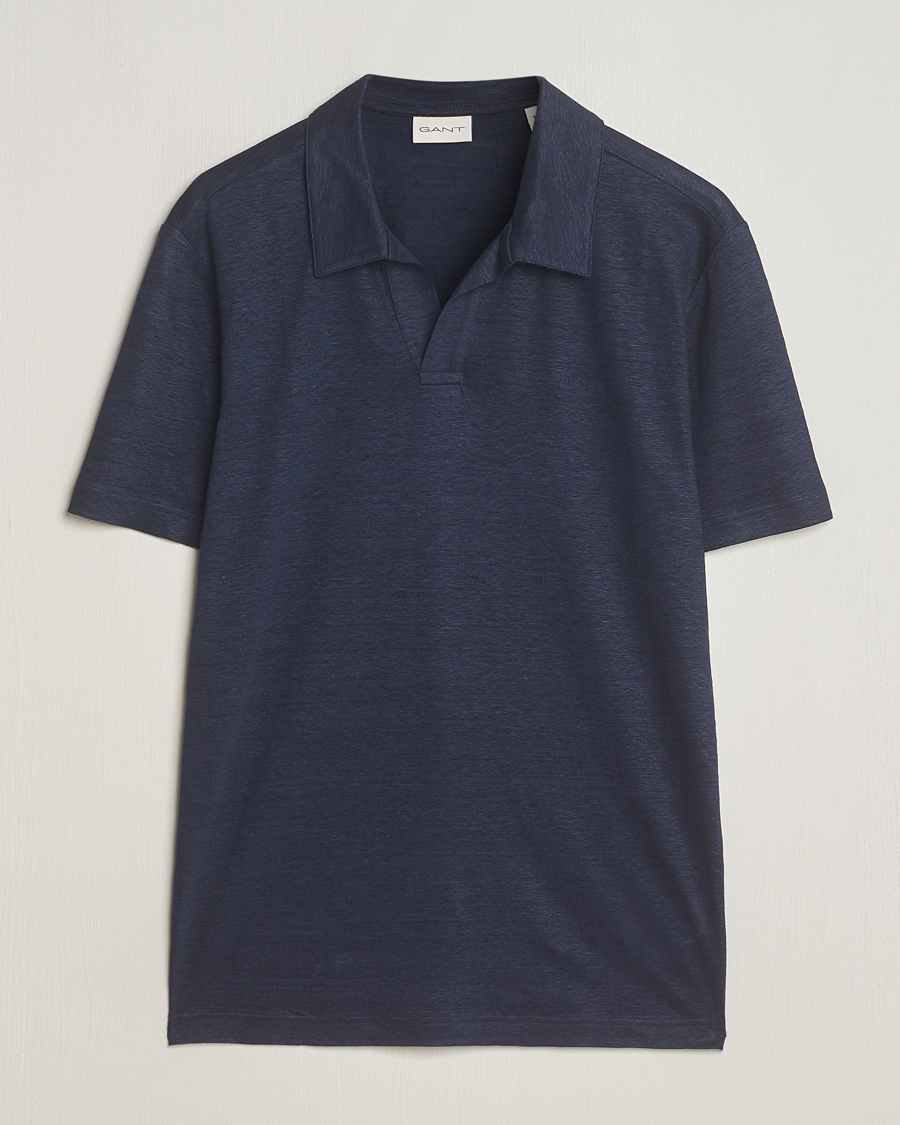 Herre | Pikéer | GANT | Linen Polo Evening Blue