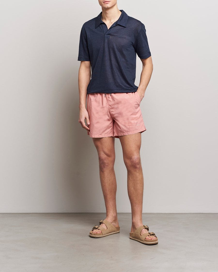 Herre | Pikéer | GANT | Linen Polo Evening Blue