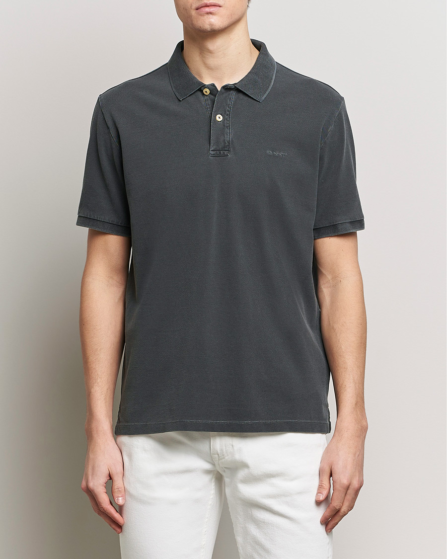 Herre | Kortermet piké | GANT | Sunbleached Polo Black