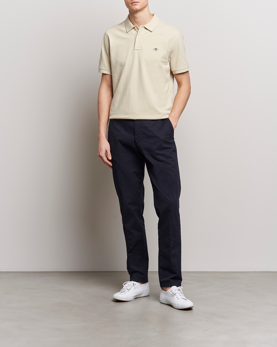 Herre | Pikéer | GANT | The Original Polo Silky Beige