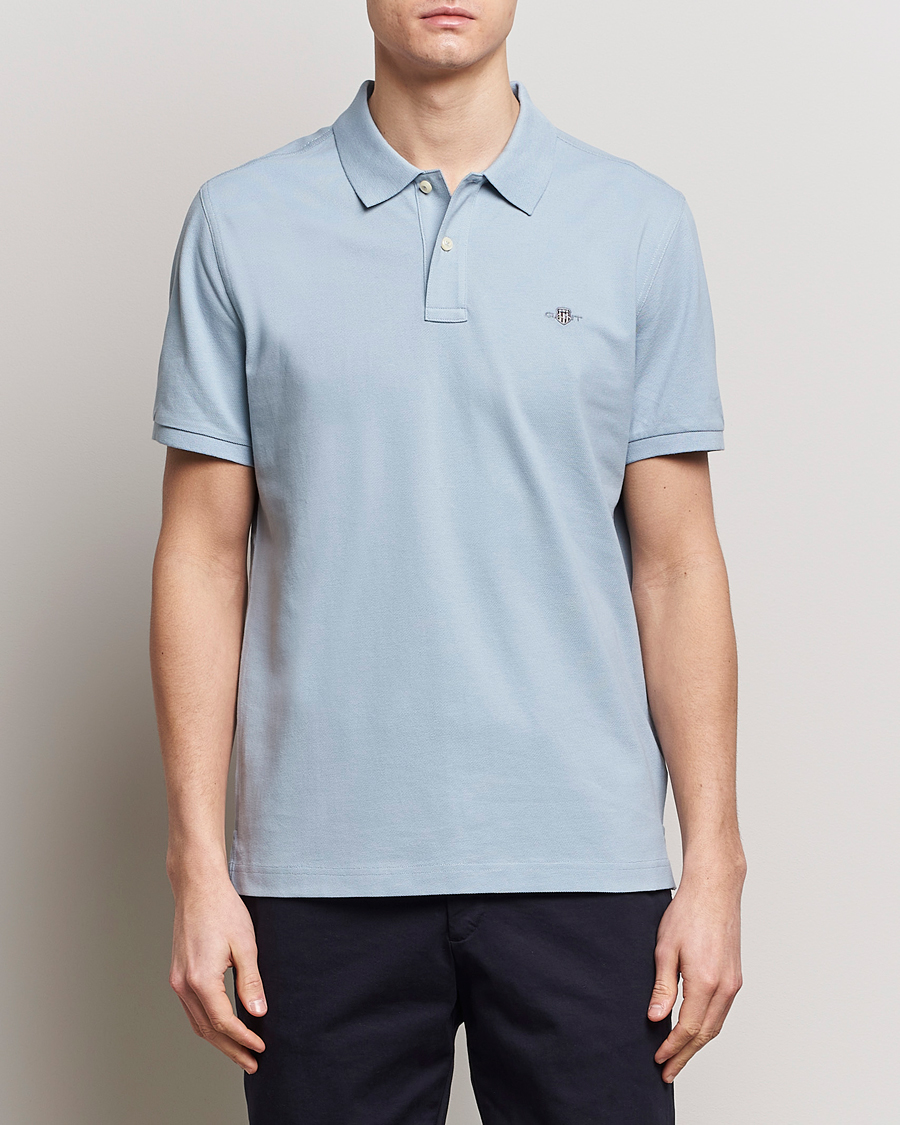 Herre | Pikéer | GANT | The Original Polo Dove Blue