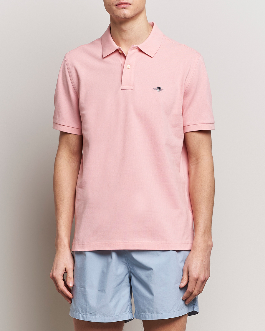 Herre | Kortermet piké | GANT | The Original Polo Bubblegum Pink