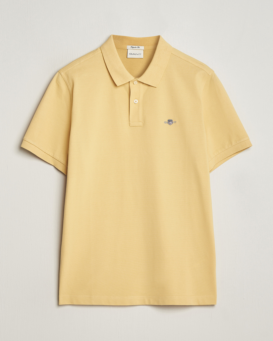 Herre | Pikéer | GANT | The Original Polo Dusty Yellow