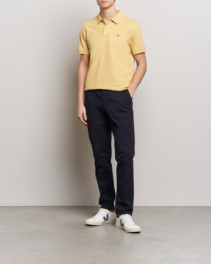 Herre | Pikéer | GANT | The Original Polo Dusty Yellow