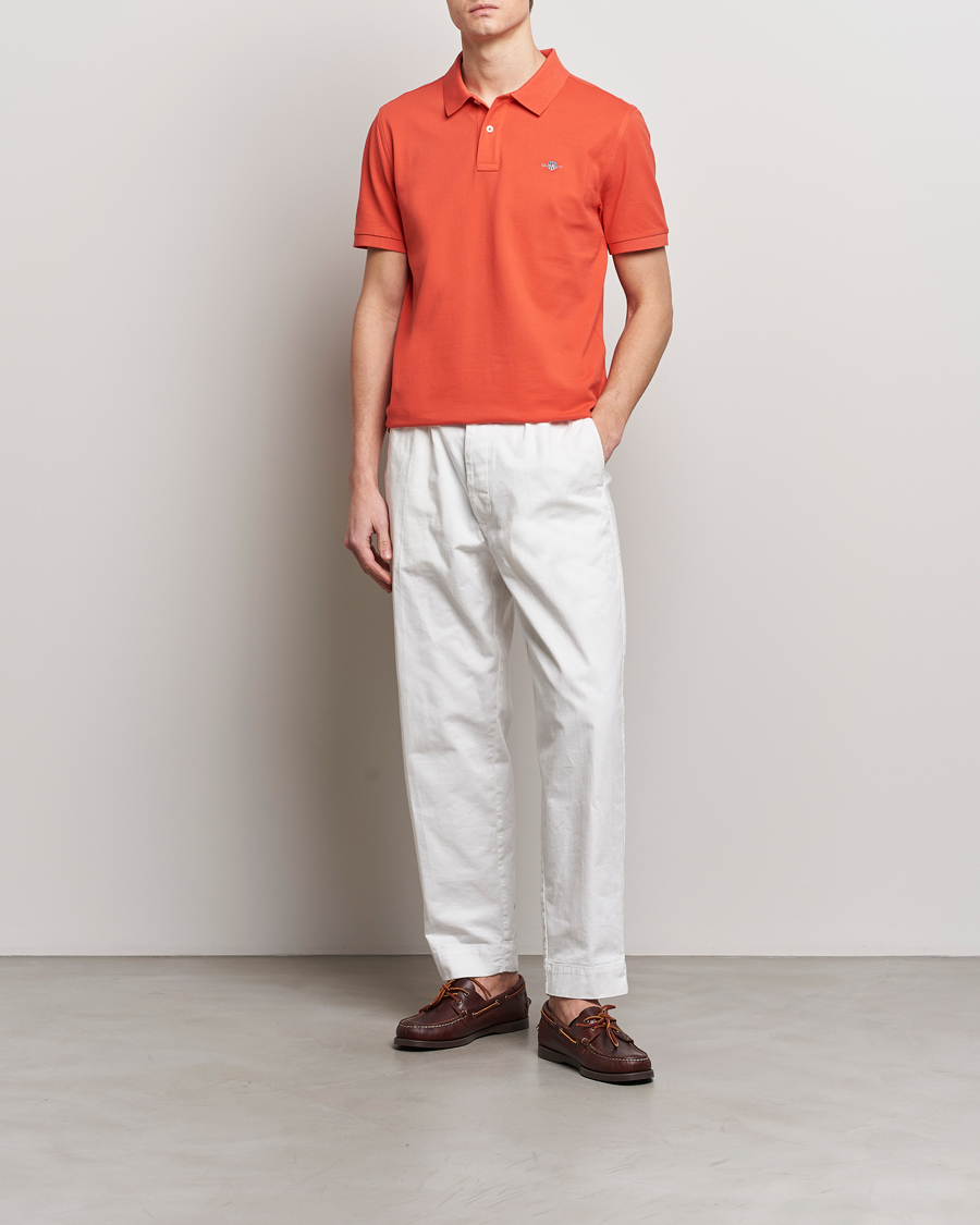 Herre | Pikéer | GANT | The Original Polo Burnt Orange