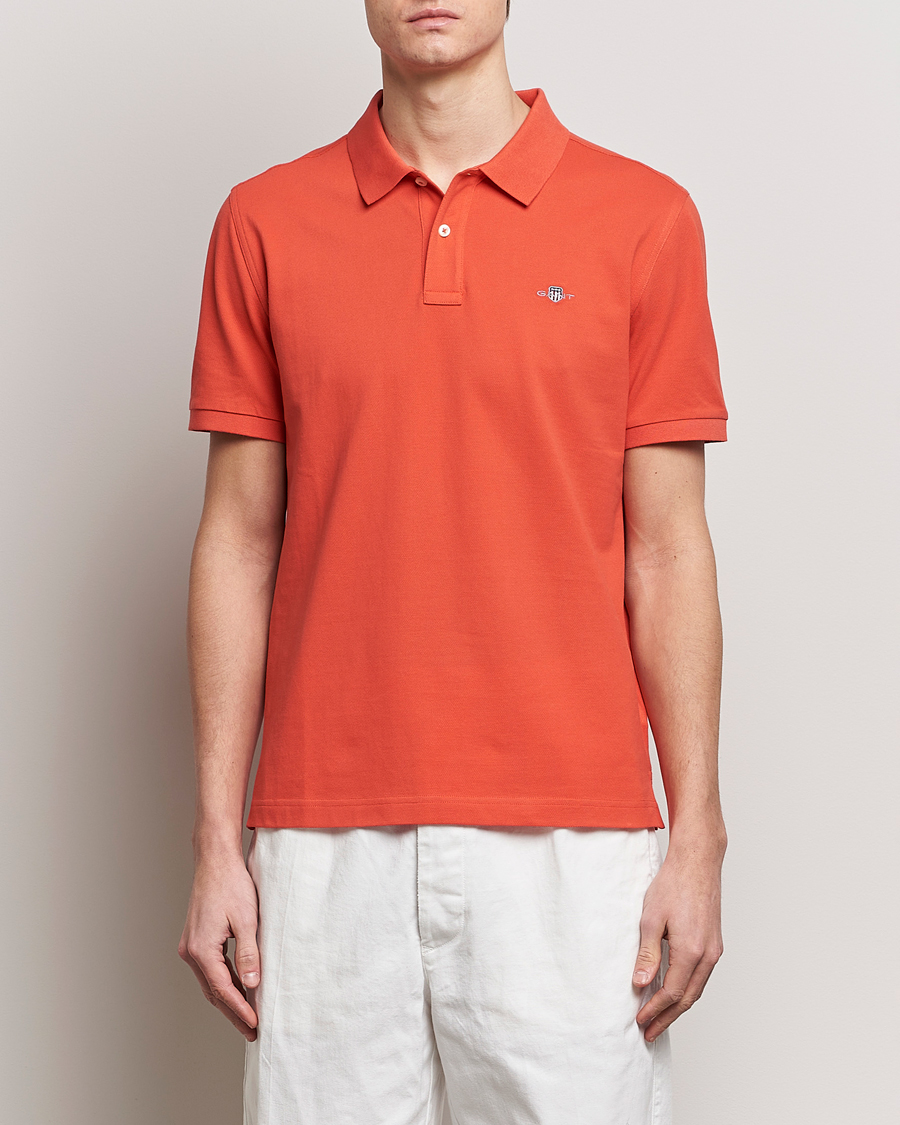 Herre | Kortermet piké | GANT | The Original Polo Burnt Orange