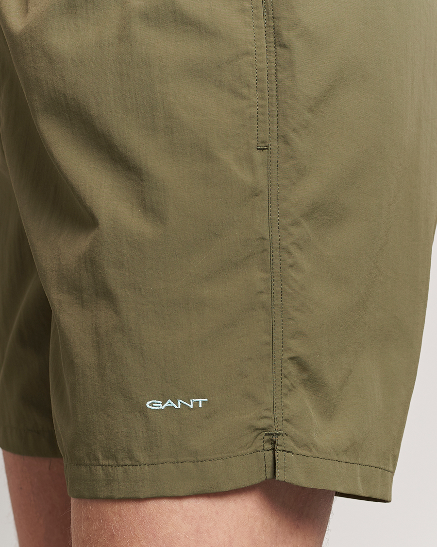 Herre | Badeshorts | GANT | Basic Swimshorts Juniper Green