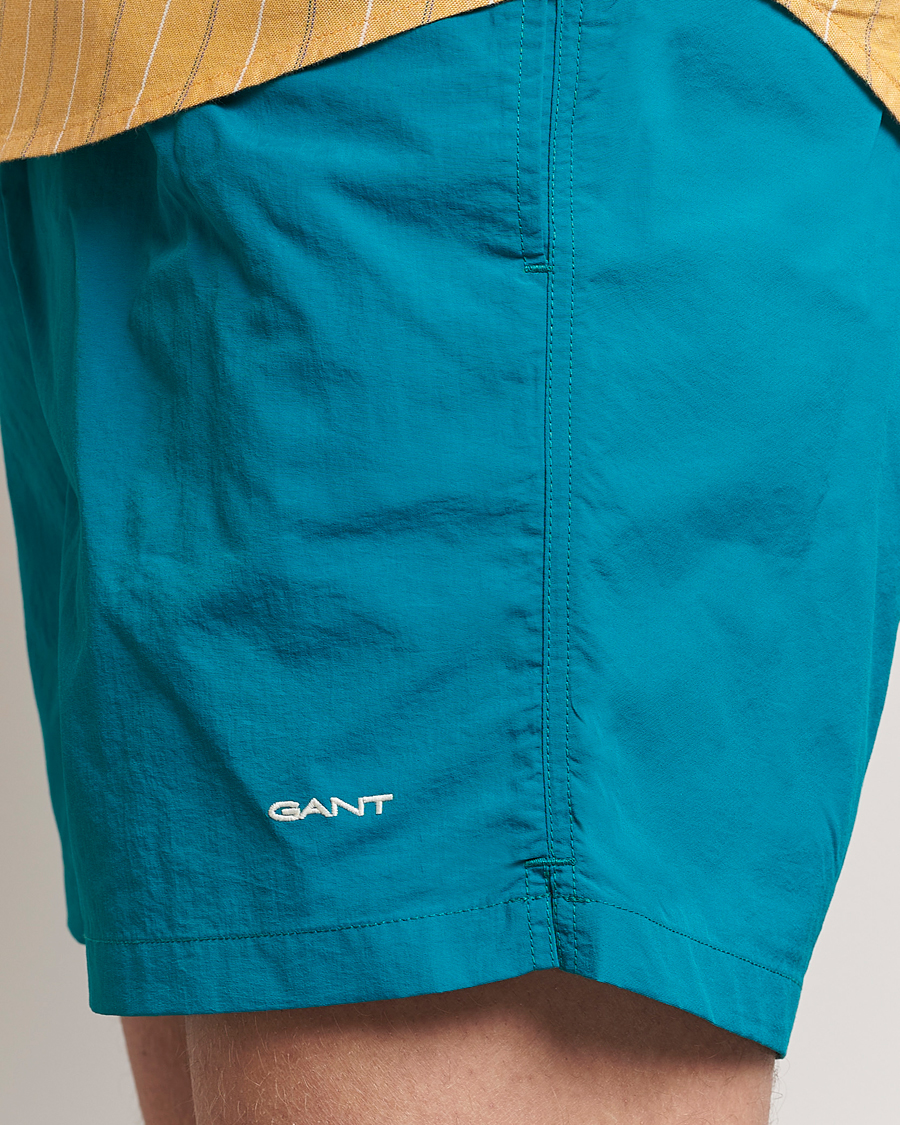 Herre | Badeshorts | GANT | Basic Swimshorts Ocean Turquoise