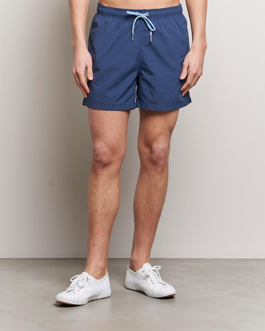 Herre | Badeshorts | Gant | Basic Swimshorts Dusty Blue Sea