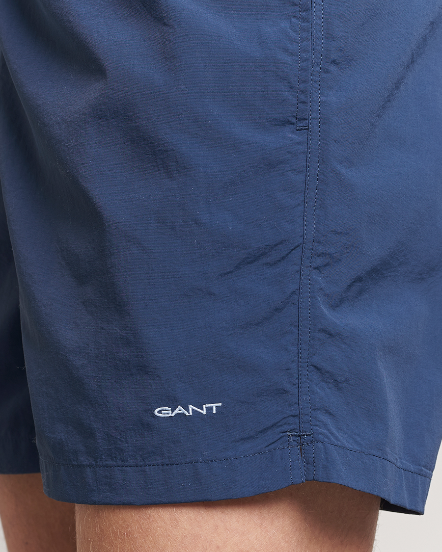 Herre | Badeshorts | Gant | Basic Swimshorts Dusty Blue Sea