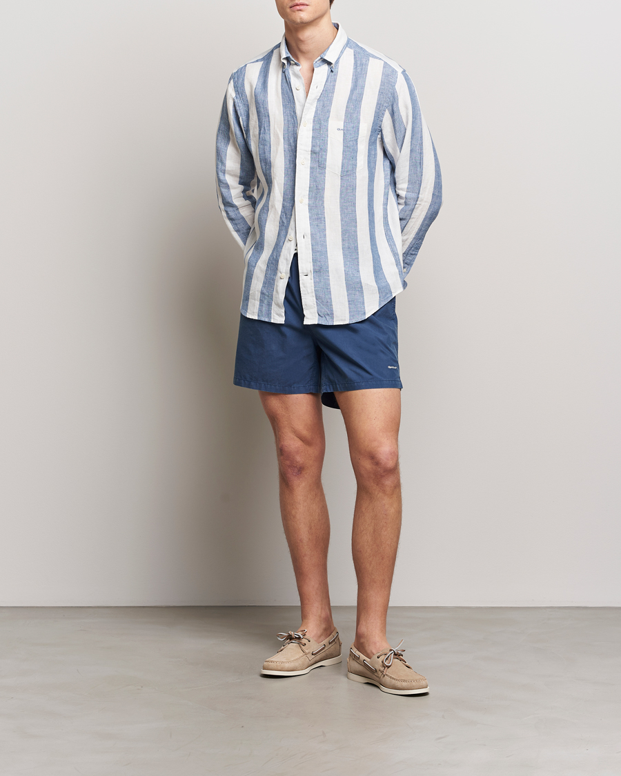 Herre | Badeshorts | GANT | Sunbleached Swimshorts Dusty Blue Sea